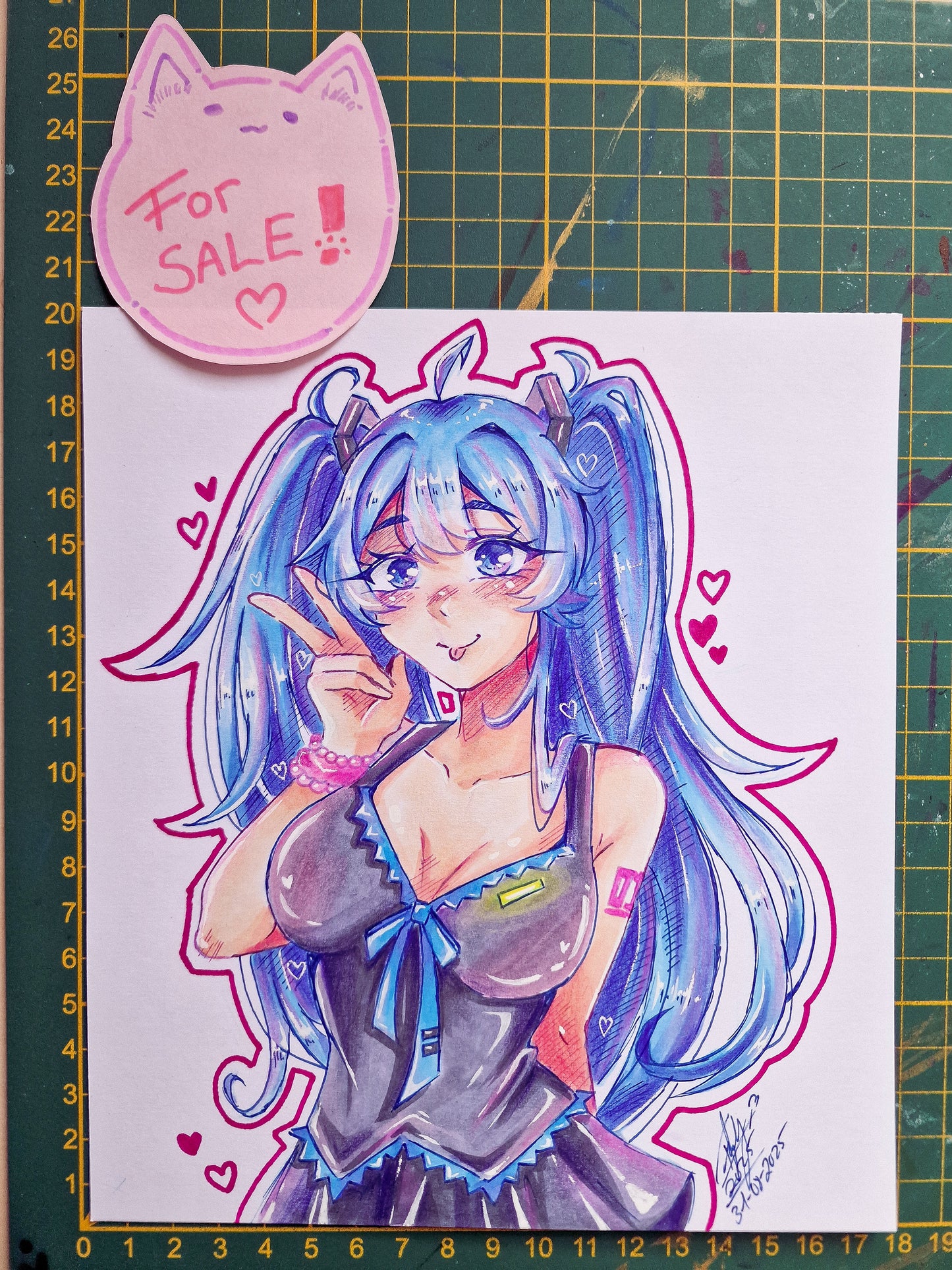 ORIGINAL ARTWORK - Miku's Birthday