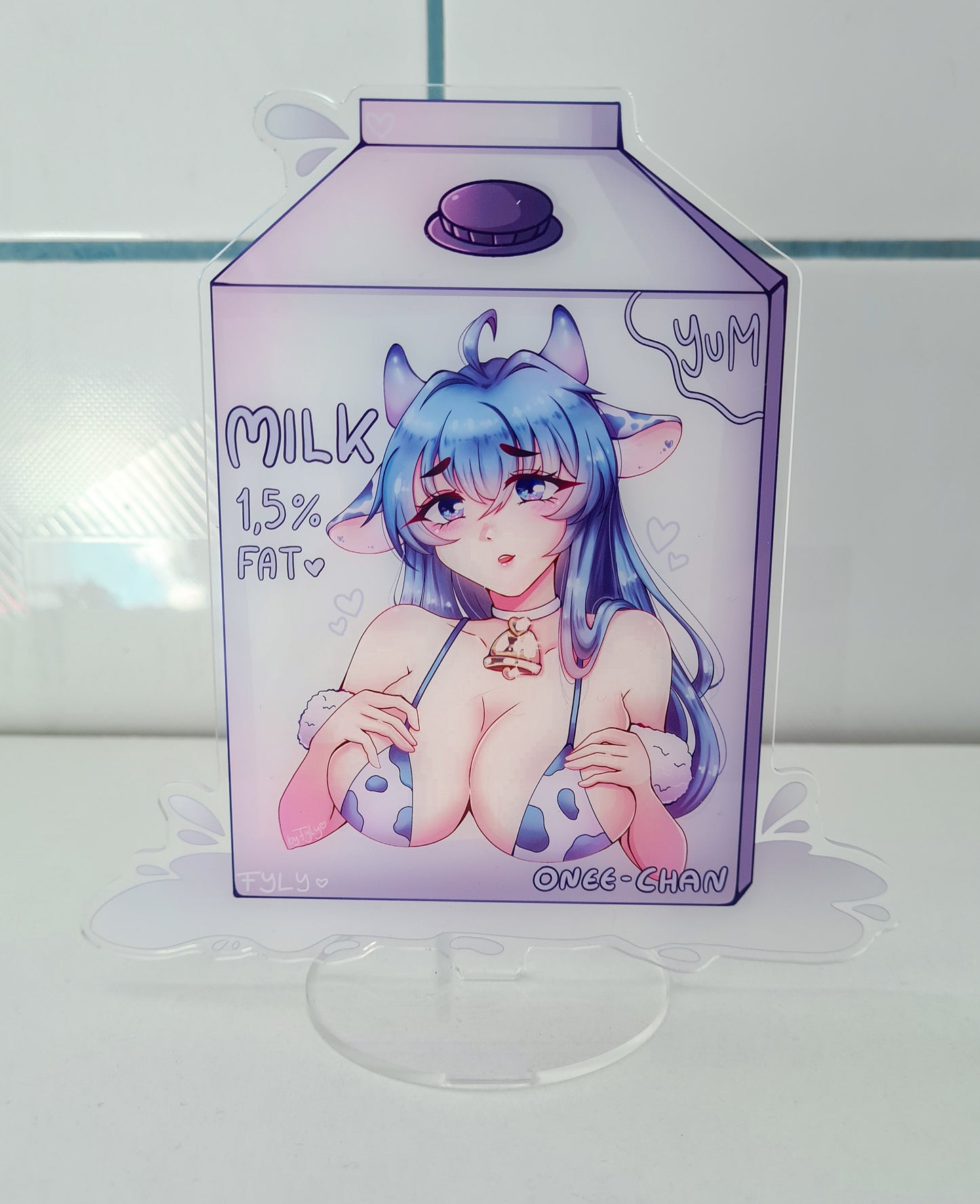 Blue Cow Milk Acrylic-Standees