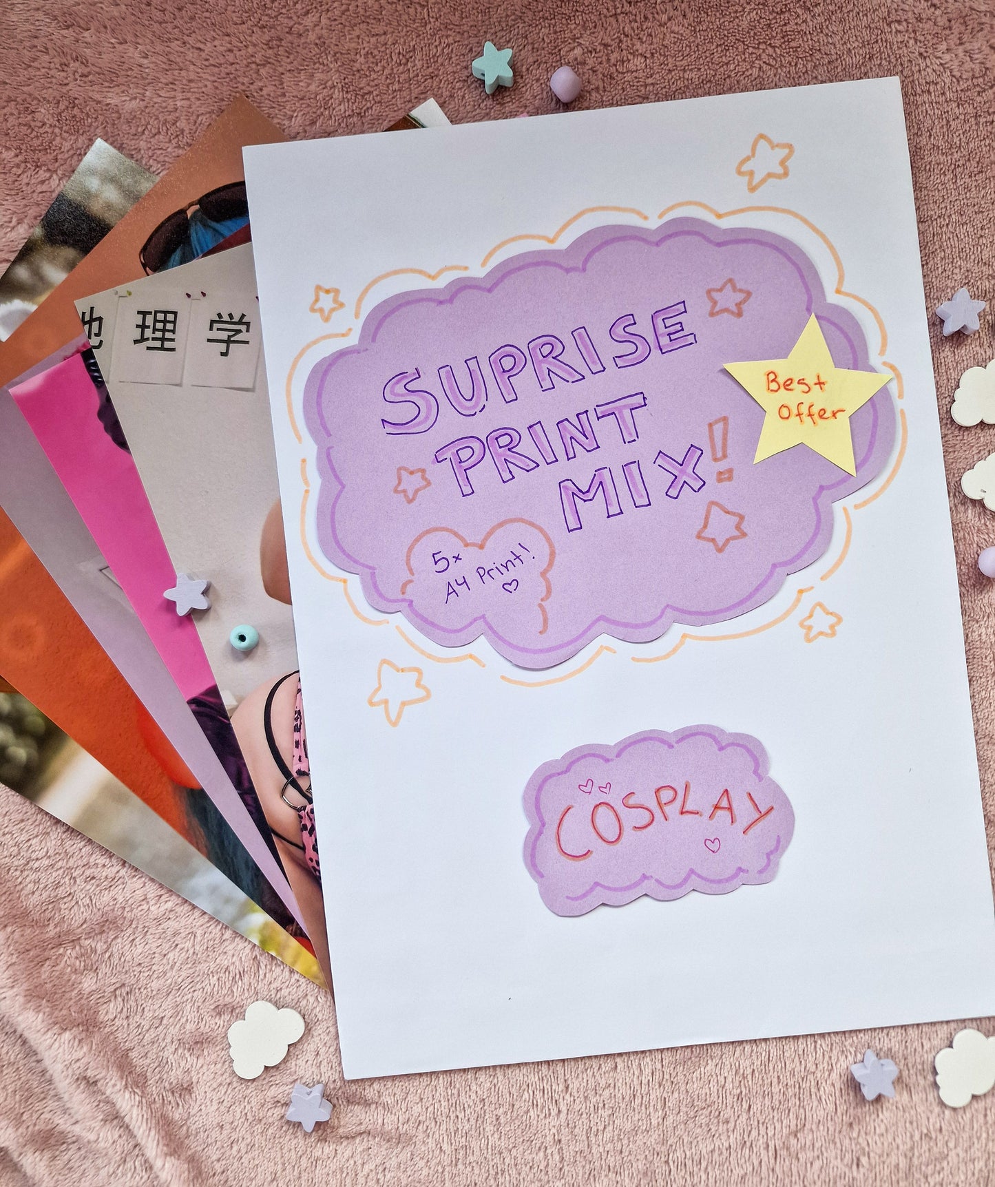 Surprise Print Mix (Cosplay, Drawings, Cosplay + Drawings)
