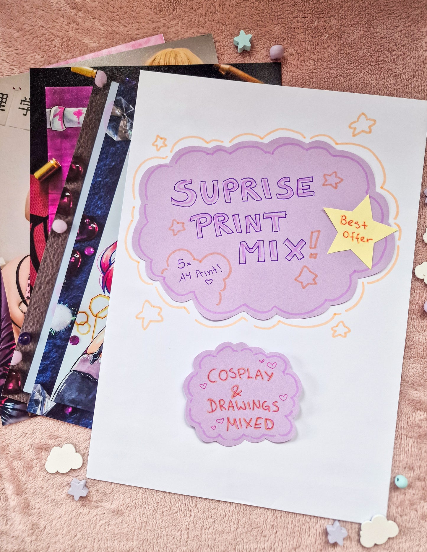 Surprise Print Mix (Cosplay, Drawings, Cosplay + Drawings)