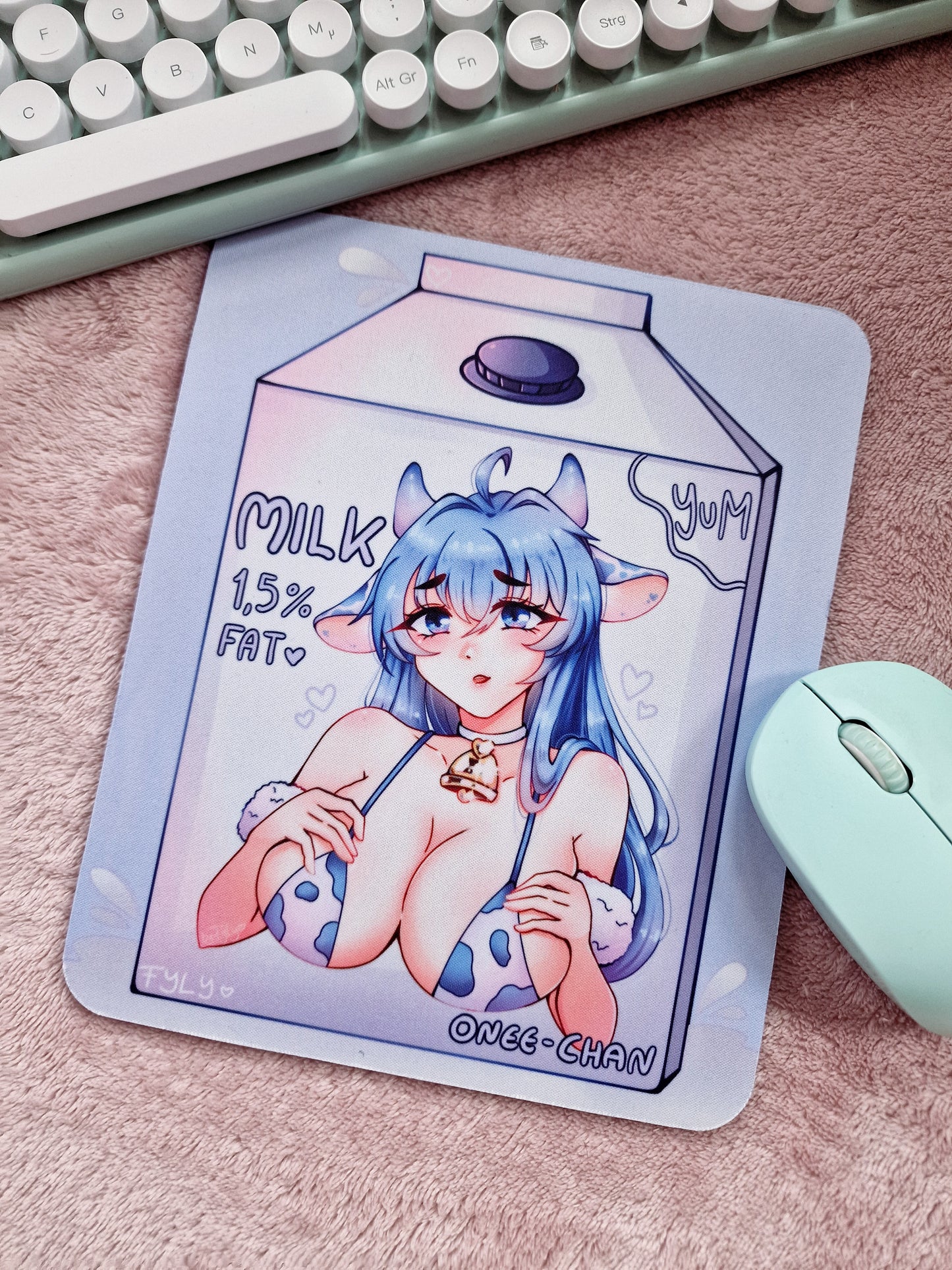 Blue Cow Mousepad