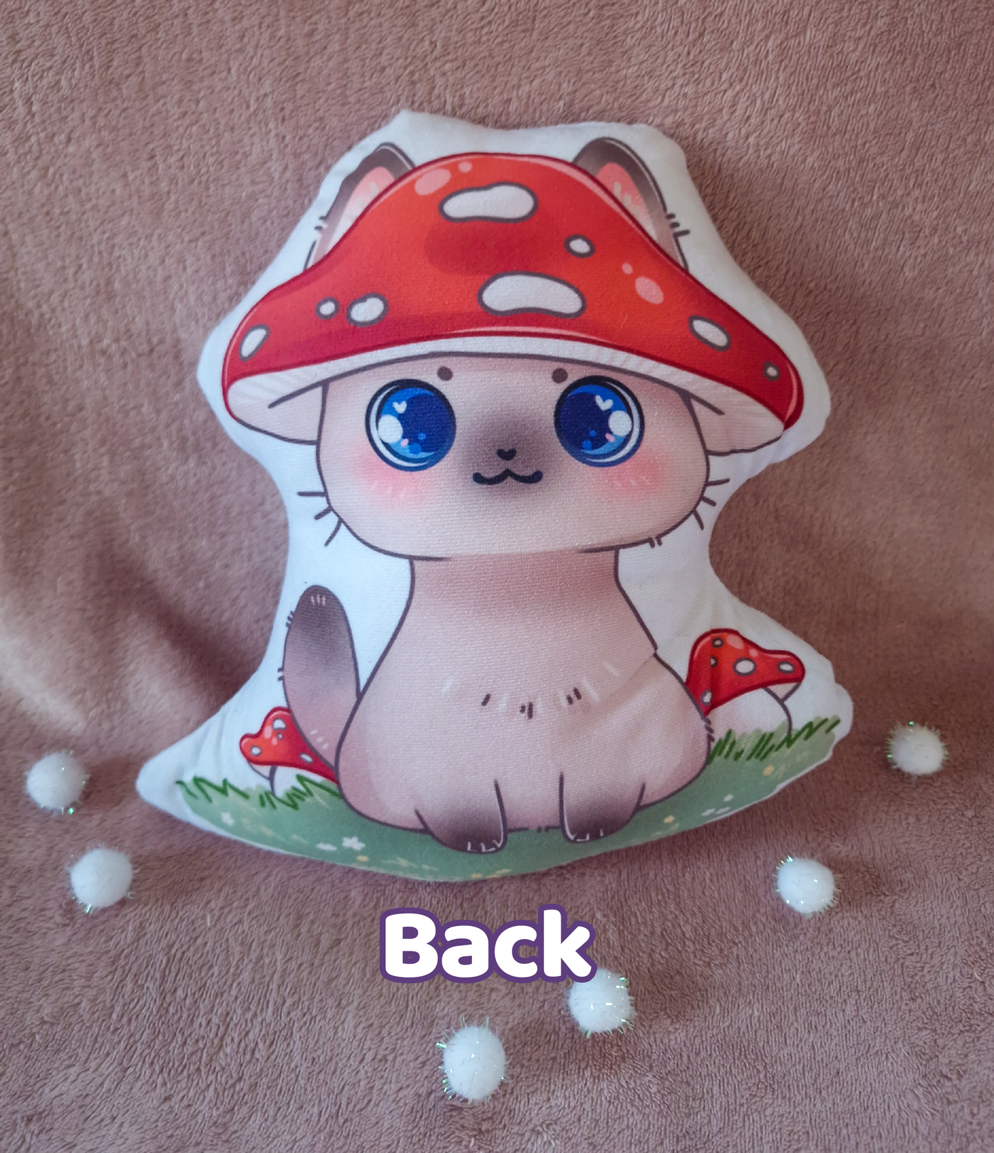 Mewshroom Decorative Pillow