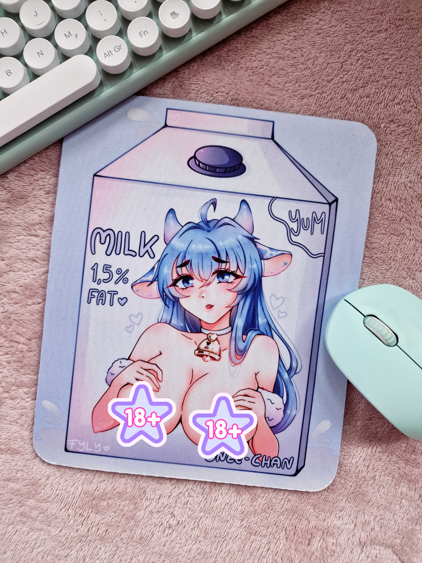 Blue Cow Mousepad