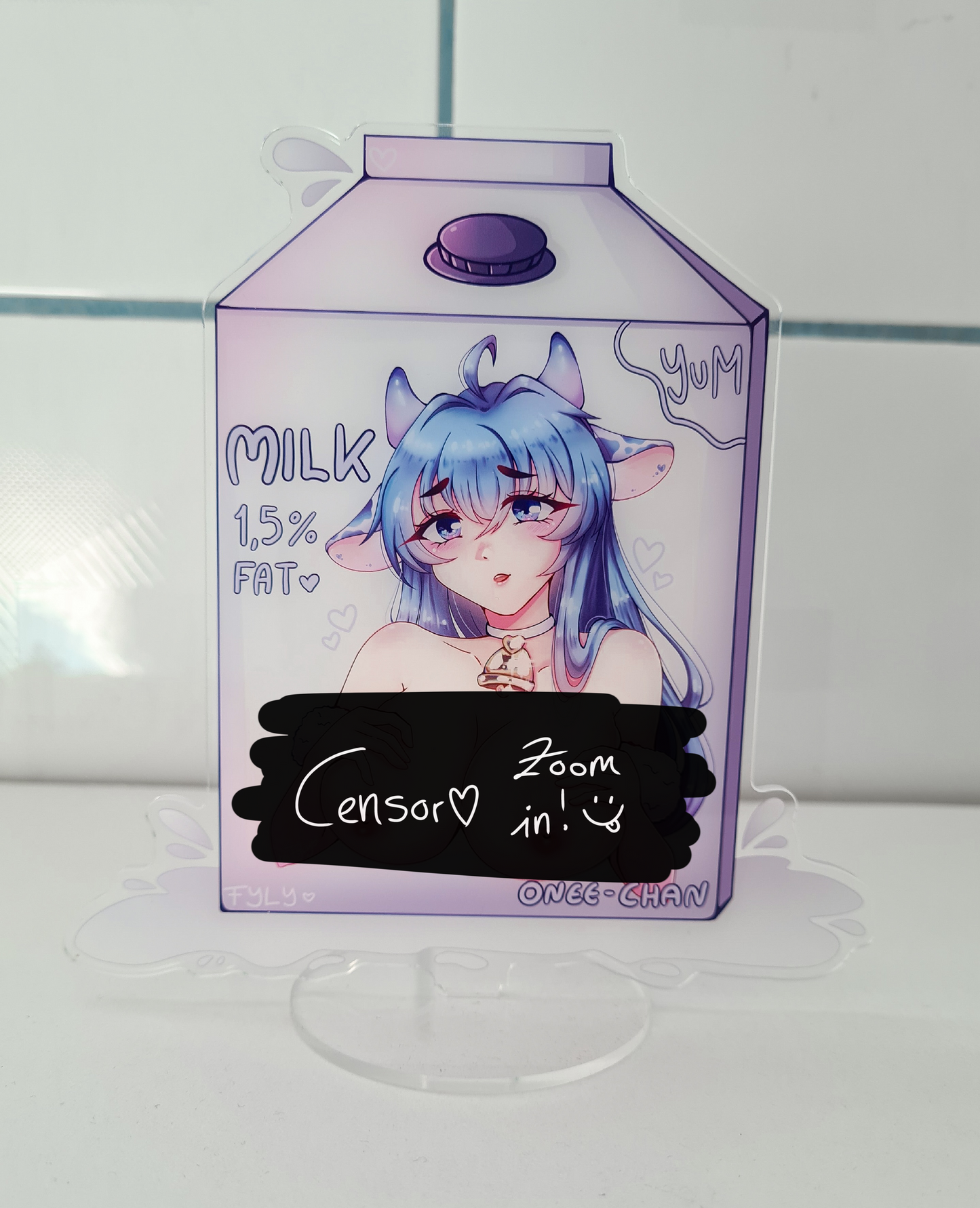 Blue Cow Milk Acrylic-Standees