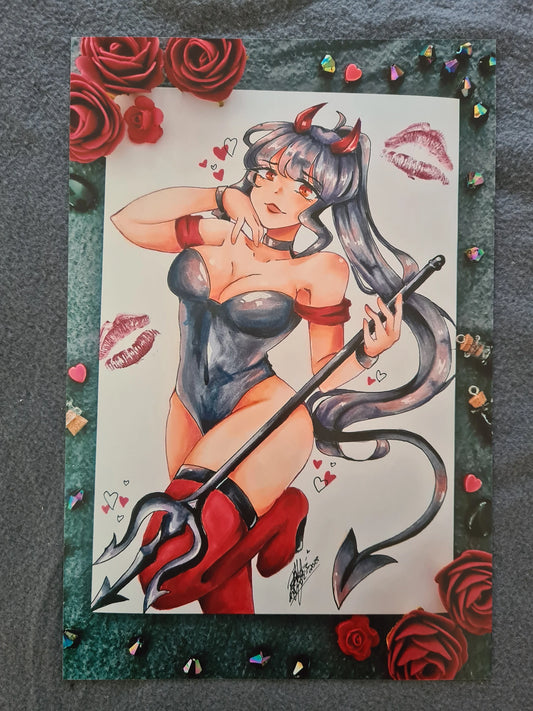 Succubus Kiss Print